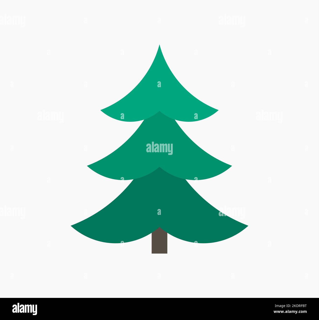 Green Christmas tree icon. Vector illustration Stock Vector Image & Art ...