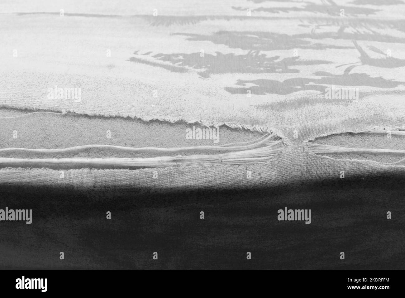 Old Torn Material Sofa Upholstery Surface Worn Fabric Furniture Vintage