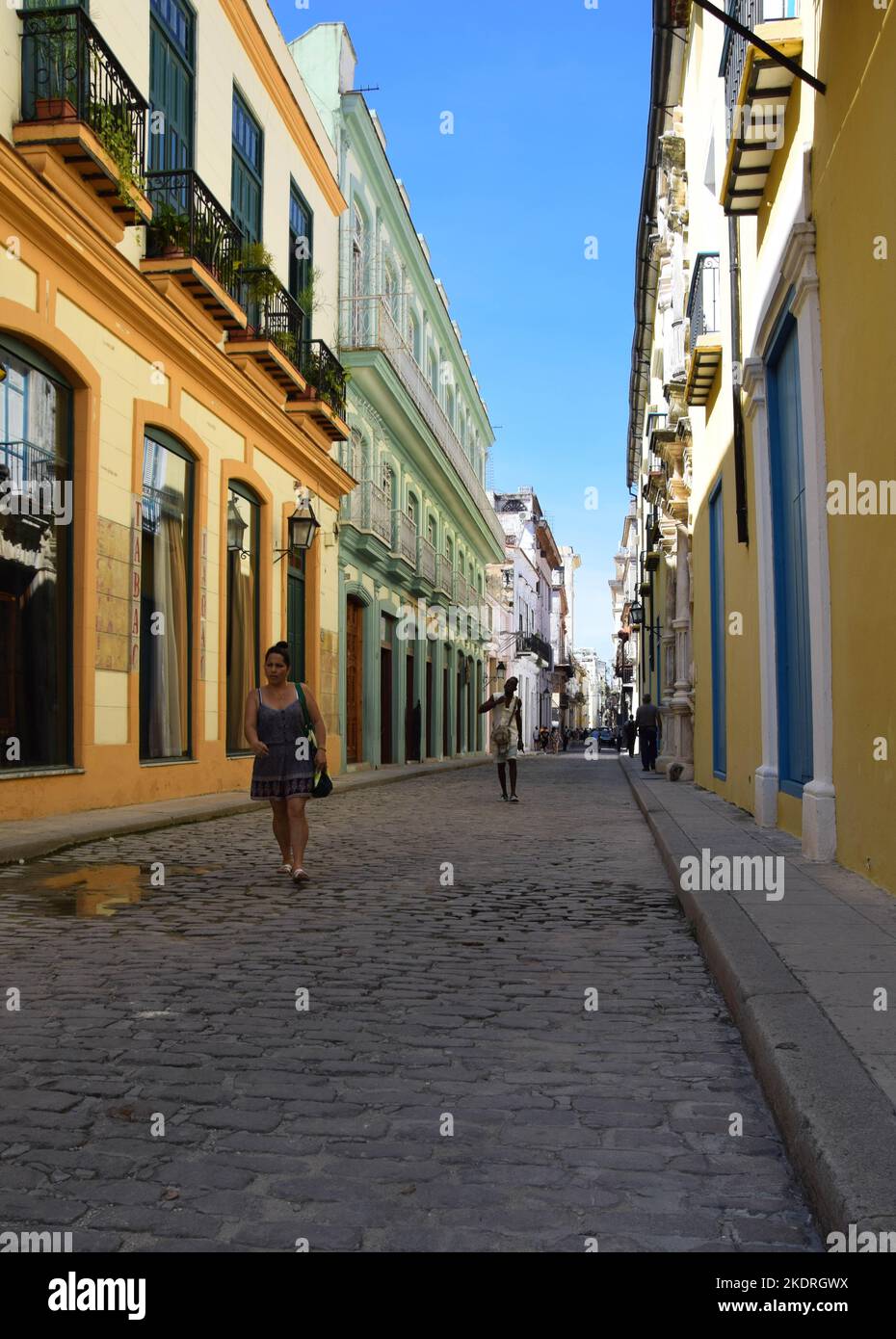 Out on the Streets of Havana, Cuba Stock Photo
