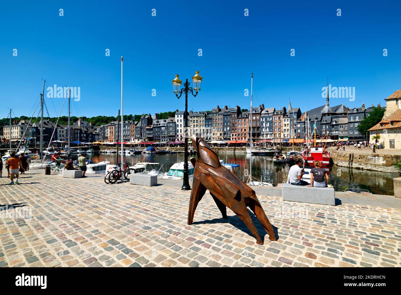 Honfleur Normandy France. The harbour Stock Photo - Alamy