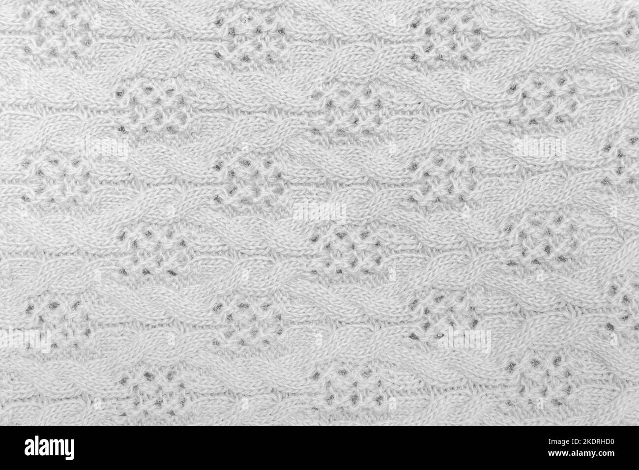 Light Grey Fabric Abstract Pattern Cloth White Vintage Textile Texture Background. Stock Photo