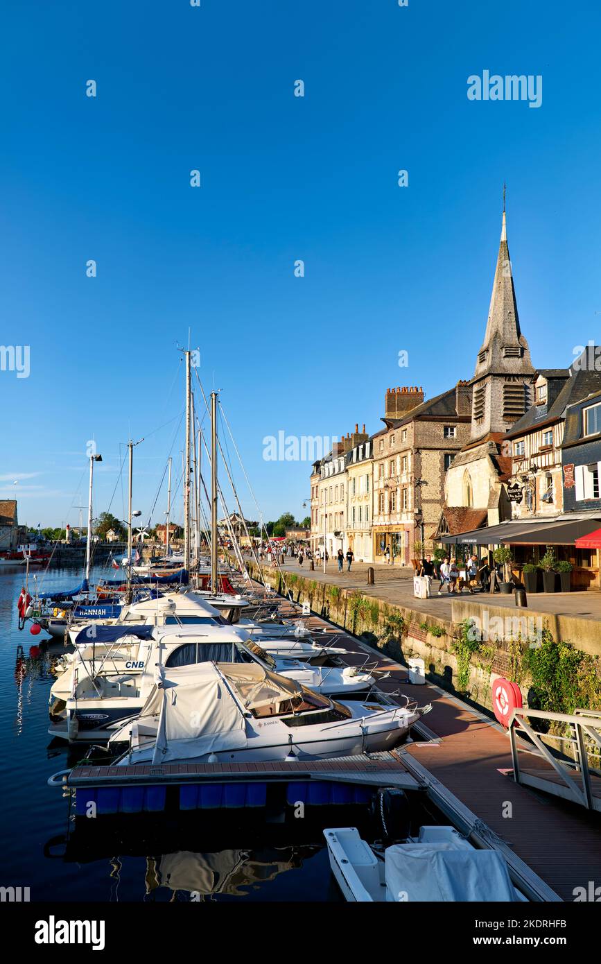Honfleur Normandy France. The harbour Stock Photo - Alamy