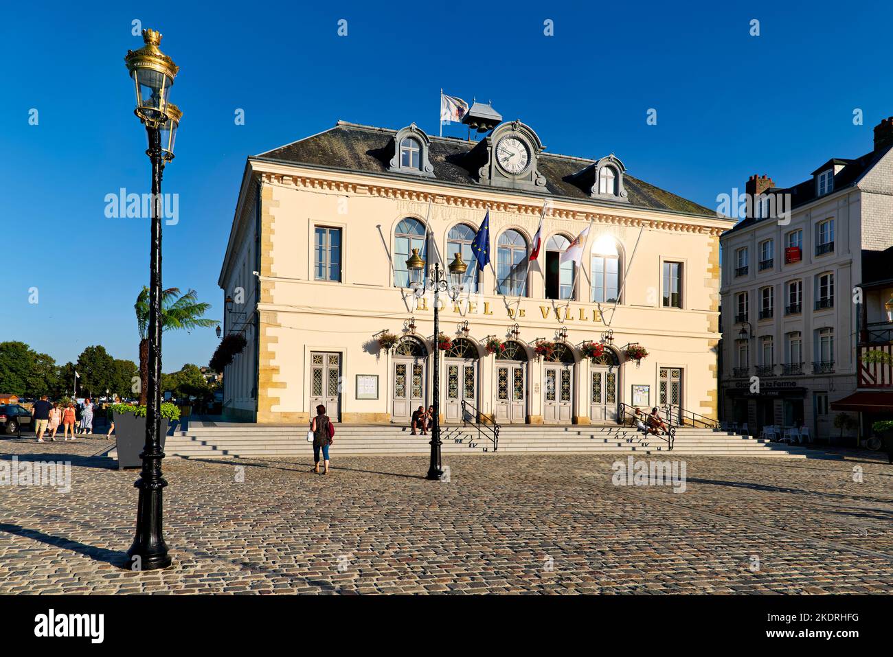 Honfleur Normandy France. The town Hall (Hotel de Ville Stock Photo Alamy