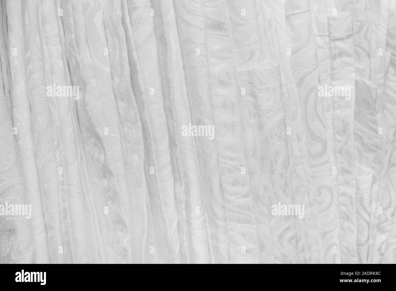 Folded white tablecloth clean laying banquet serviette pile napkin pack