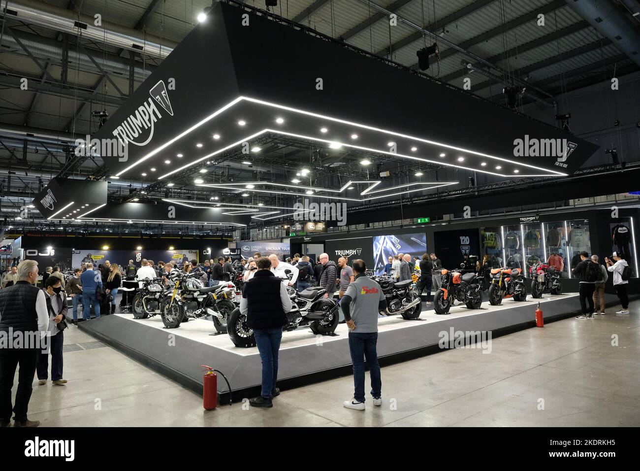Fiera Milano, Milan, Italy, November 08, 2022, Triumph exposition stand