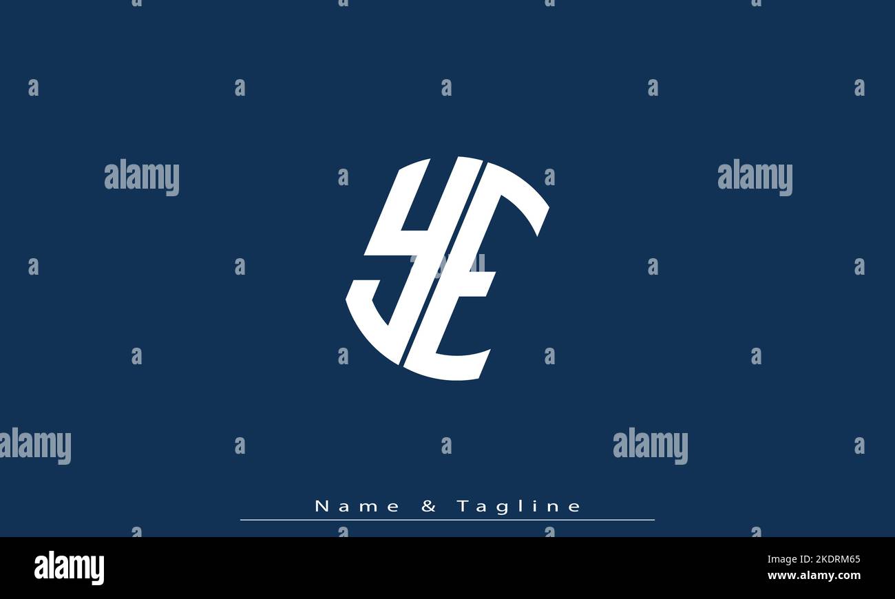 Alphabet letters Initials Monogram logo YE , EY Stock Vector Image ...