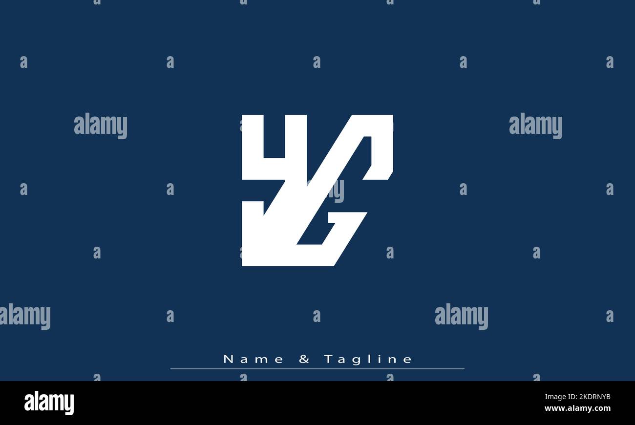 Alphabet letters Initials Monogram logo YG , GY Stock Vector