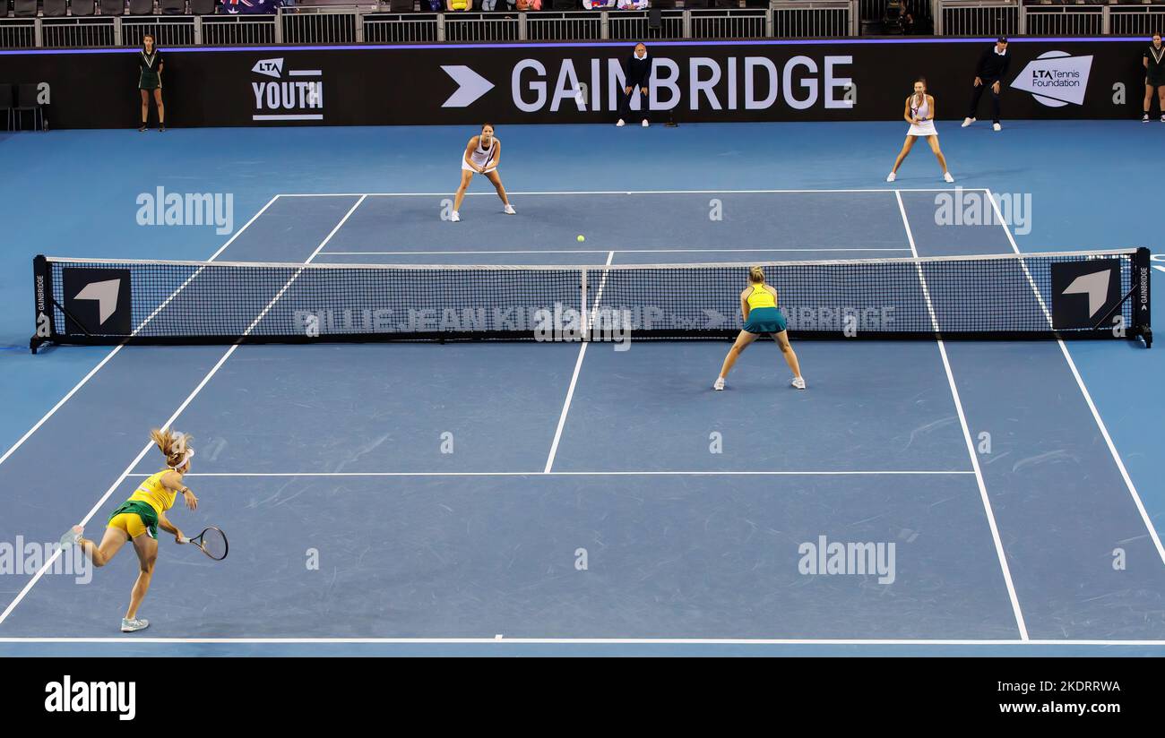 Viktoria Kuzmova of Slovakia playing doubles at the 2019 Roland Garros  Grand Slam tennis tournament Stock Photo - Alamy