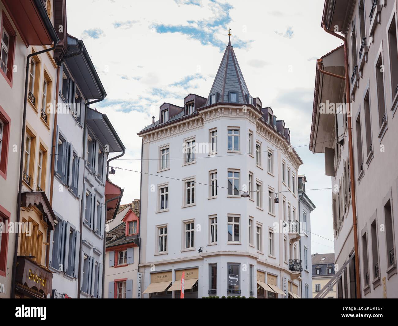 BASEL, SWITZERLAND, JULY 7, 2022: historical Buildings in the city ...