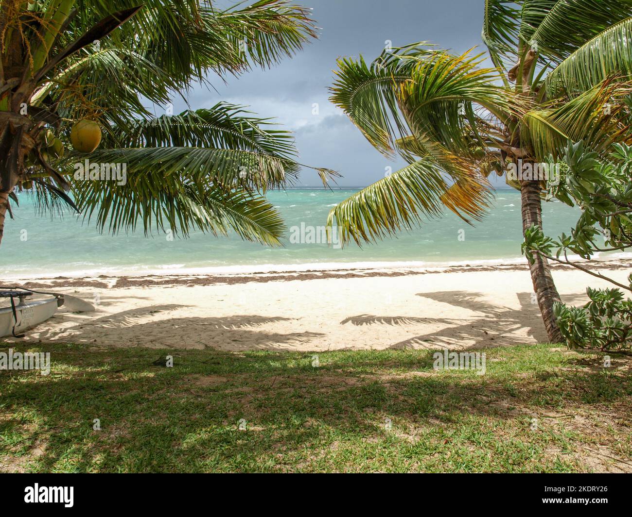 Beach of Roche Noir, Mauritius Stock Photo