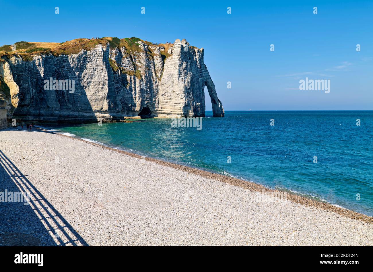 Etretat Normandy France. The chalk cliffs Stock Photo - Alamy