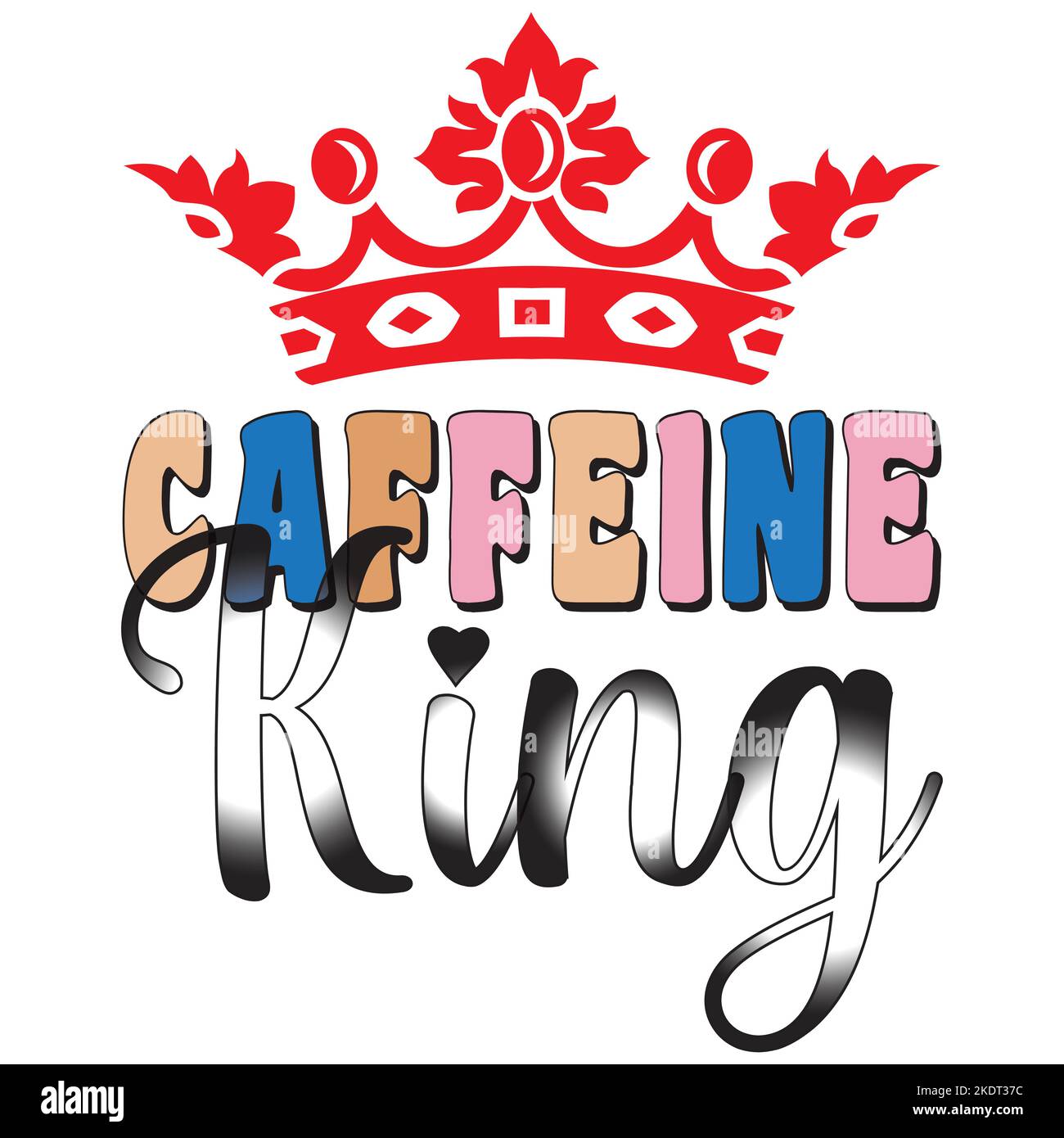 Caffeine King Stock Vector Image & Art Alamy