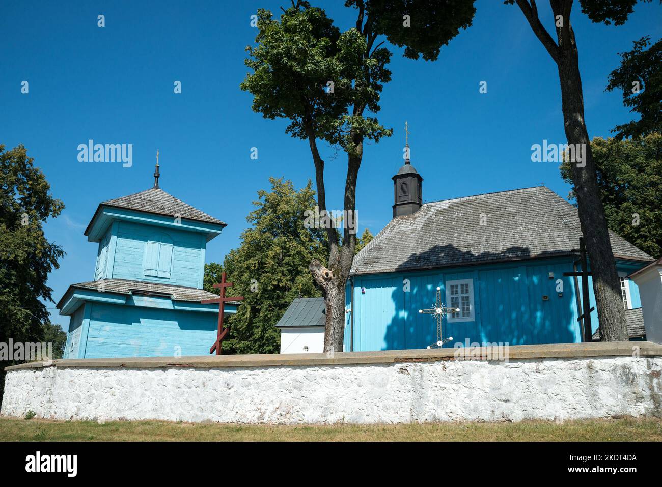 Orthodox church of the Beheading of Saint John the Baptist, Szczyty-Dzięciołowo, Gmina Orla, Bielsk County, Podlaskie Voivodeship, Poland Stock Photo