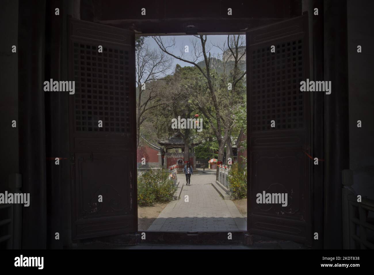 Lingyan temple nine mountain Stock Photo Alamy