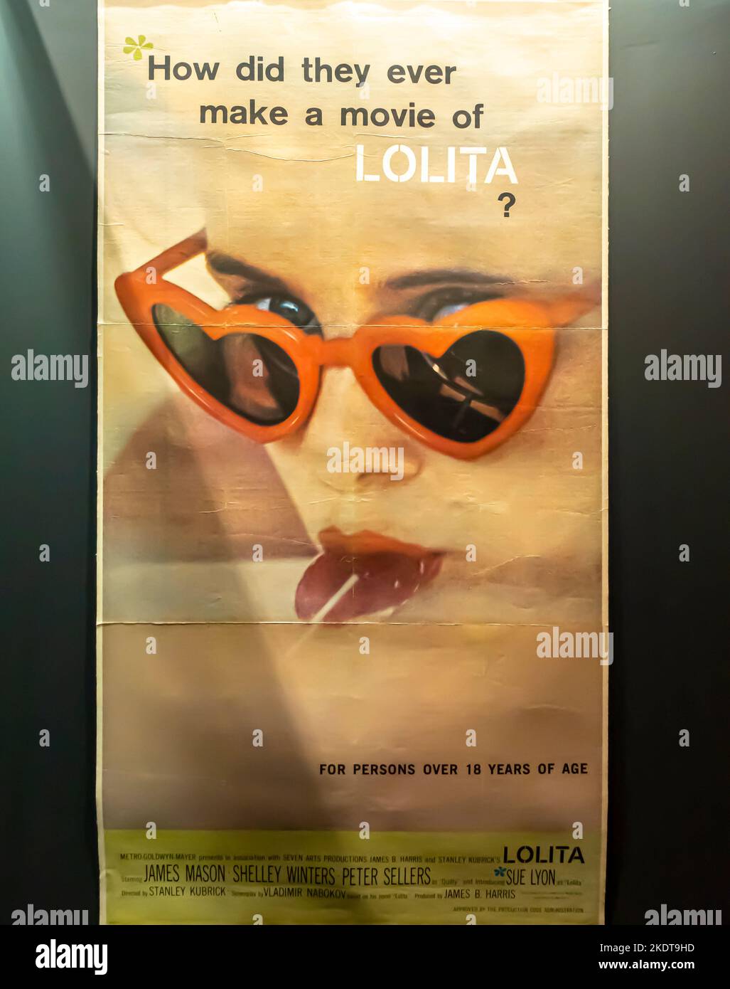 Stanley Kubrick films- Lolita, 1962, poster Stock Photo