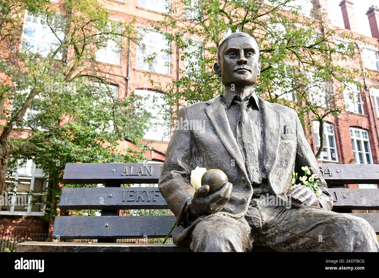 Alan Turing statue Stock Photo