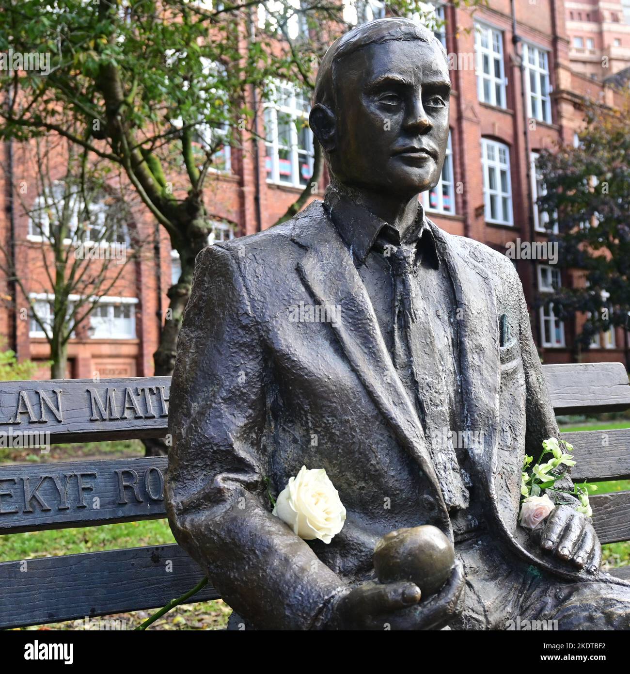 Alan Turing statue Stock Photo