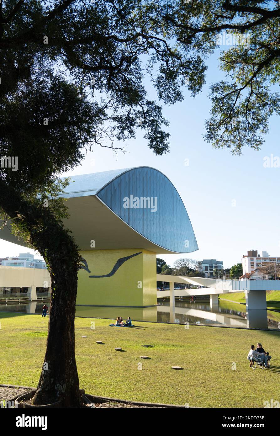Museum of Art, Oscar Niemeyer, Curitiba, State of Paraná, Brazil Stock Photo