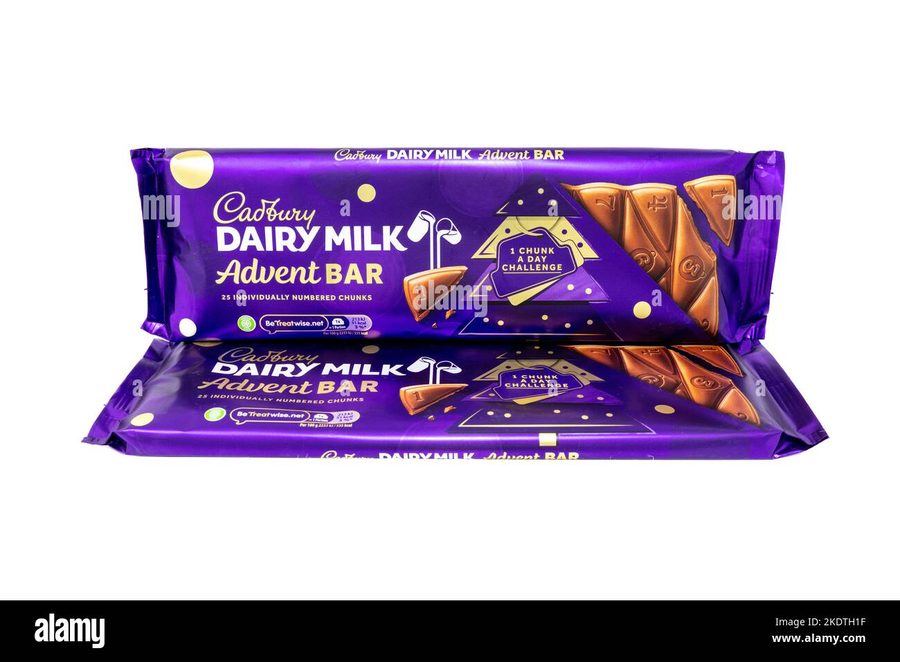 Cadbury Dairy Milk Advent Bar Stock Photo