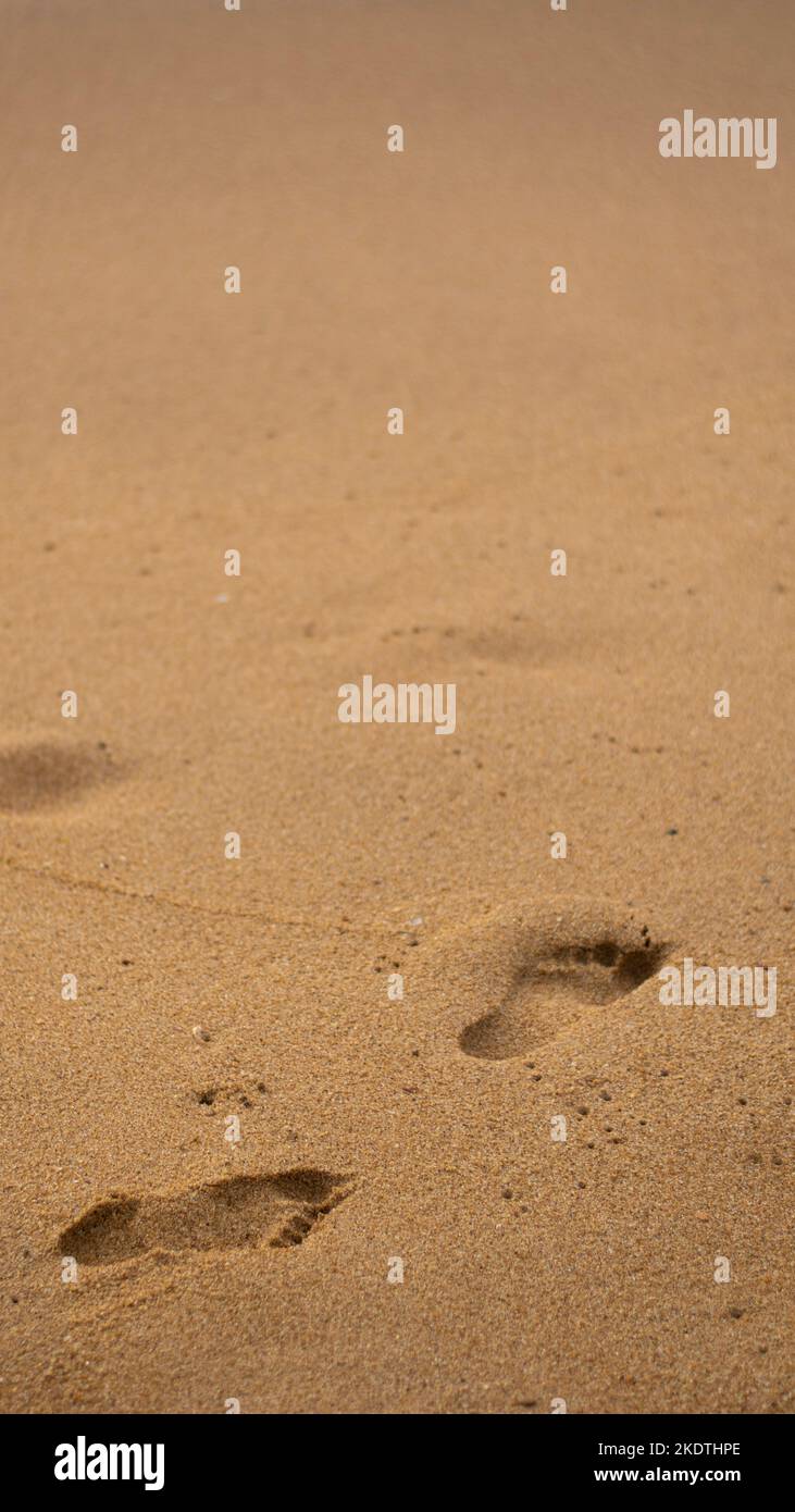 A picture of a footprints on the sand, symbolizing the memories the you