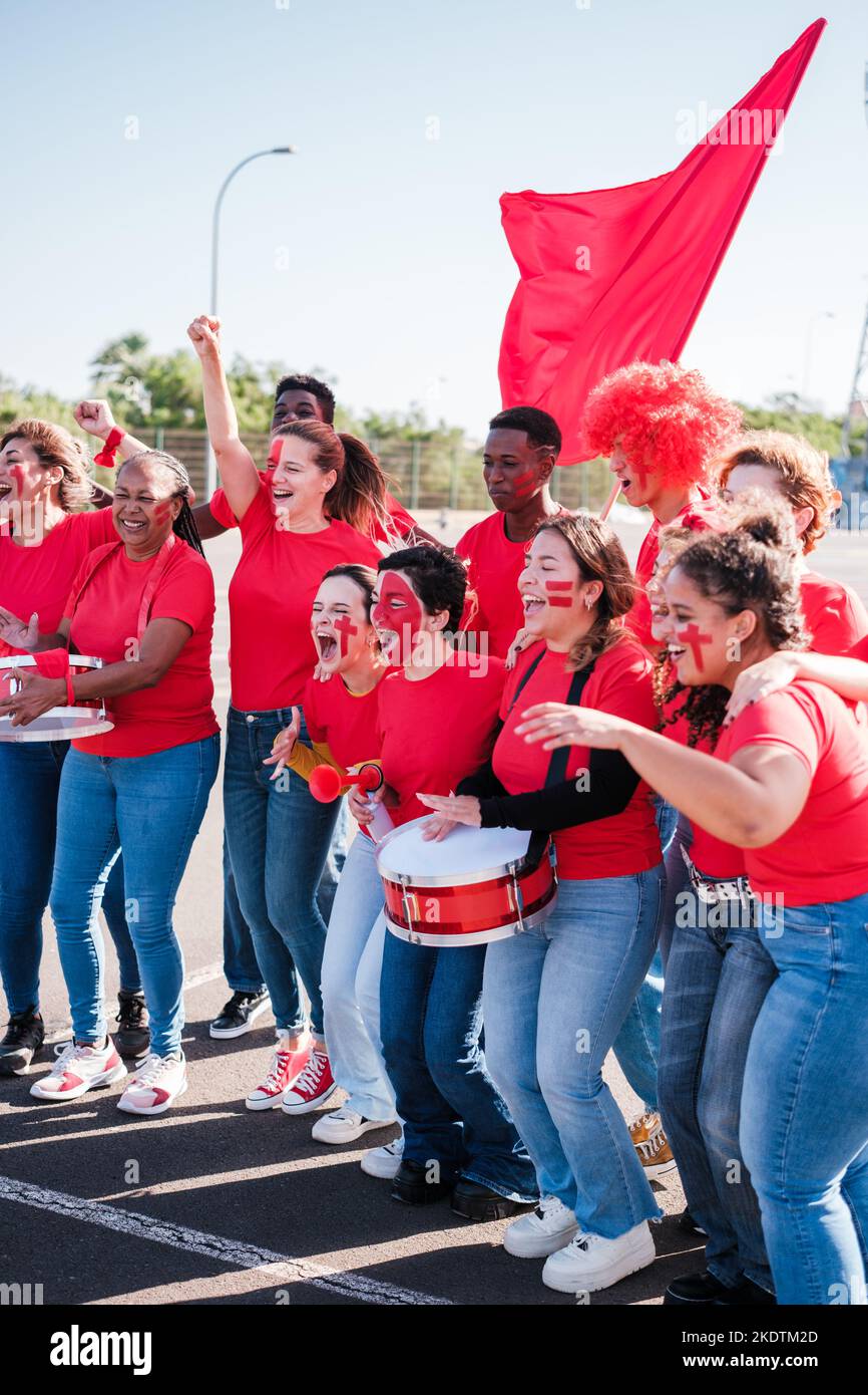 Rally fans hi-res stock photography and images - Alamy