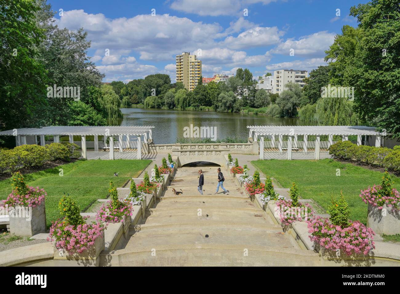 Laubengang und Kolonnade an der Großen Kaskade, Lietzensee