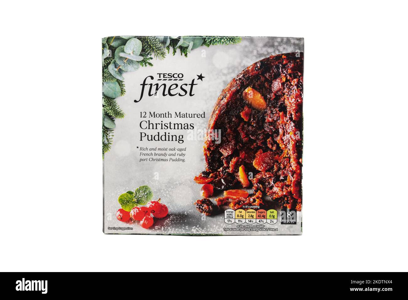 Tesco Finest Christmas Pudding Stock Photo Alamy