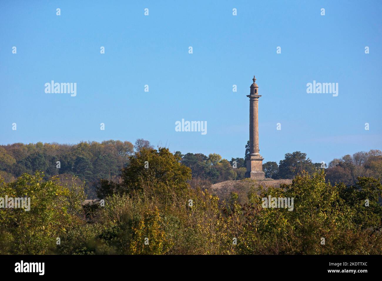 Burton Pynsent Monument, Curry Rivel, Somerset Levels, England, UK, October 2018 Stock Photo
