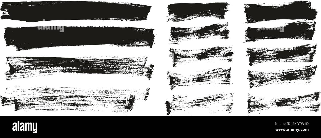 Flat Paint Brush Thin Long & Short Background Mix High Detail Abstract ...