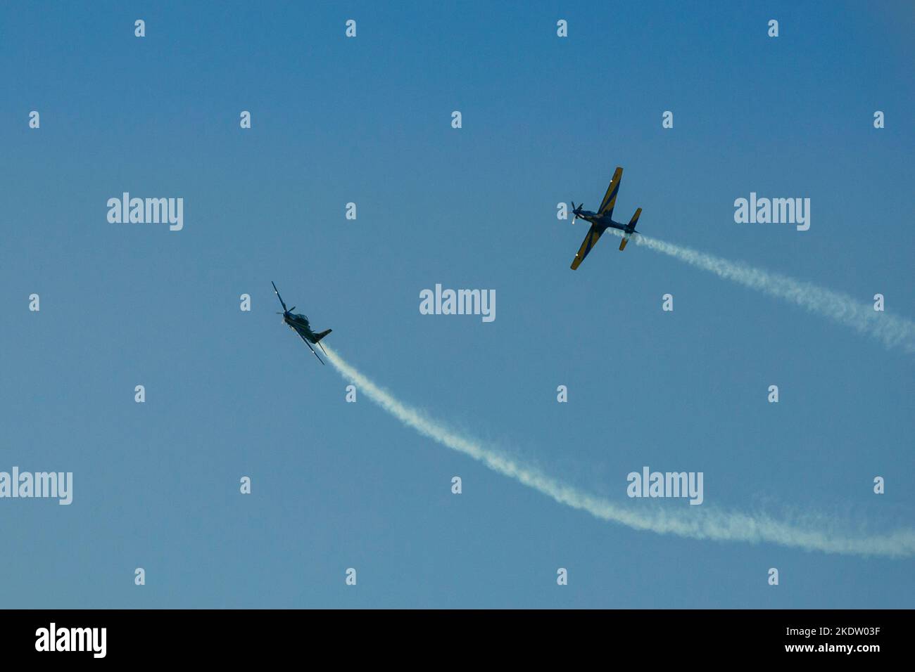 presentation of the Brazilian air force demonstration squadron in Fortaleza Ceara northeast of Brazil Stock Photo