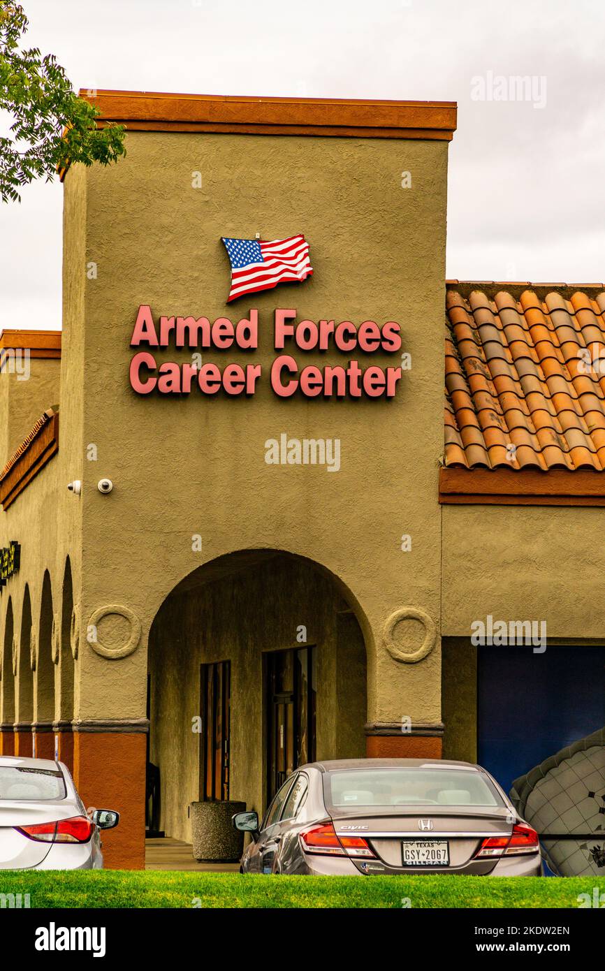 The Armed Forces Recruiting Center in Modesto California USA Stock Photo