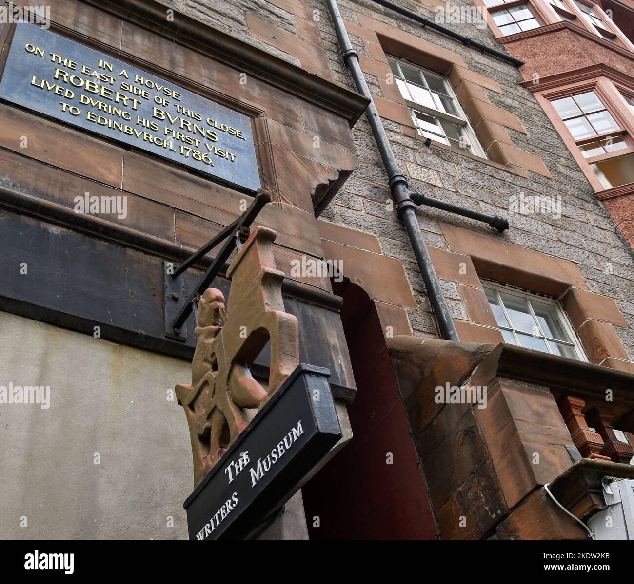 Edinburgh Scotland, june 25 2009;Exterior of historic Robert Burns