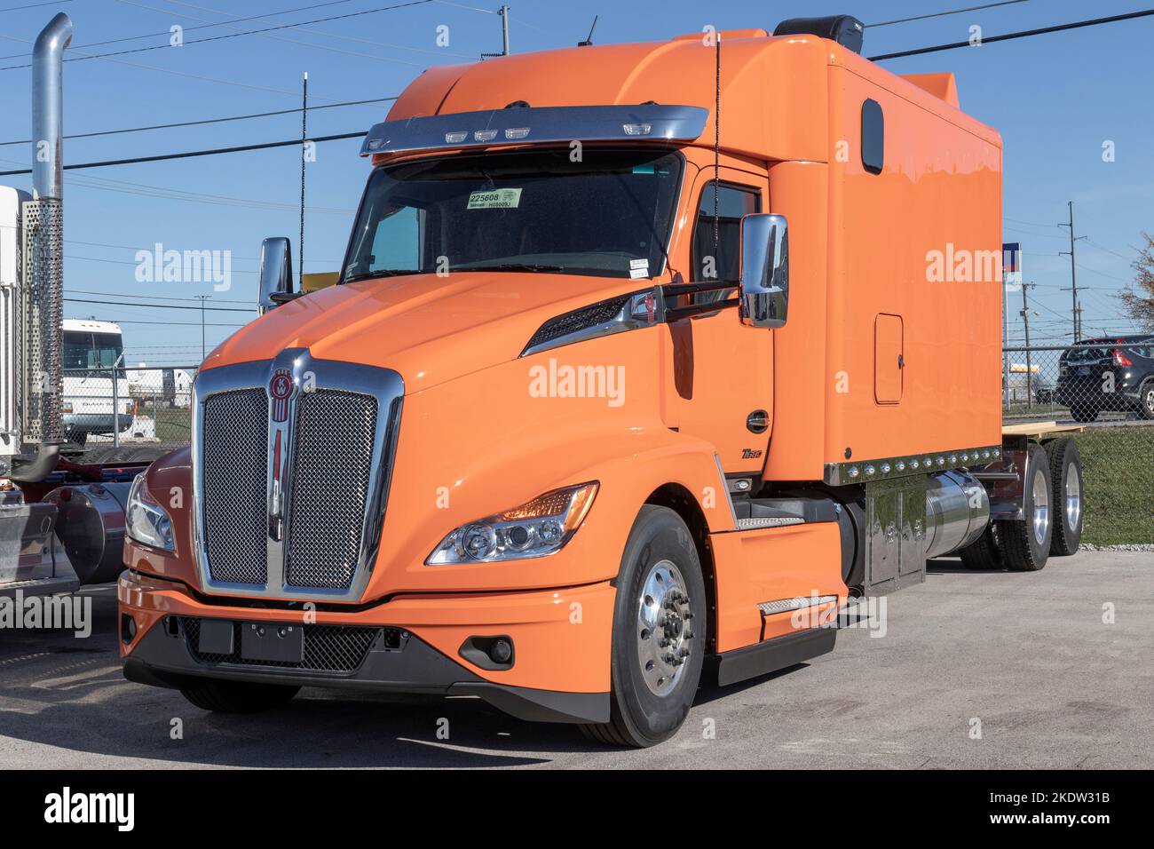 Ft. Wayne Circa November 2022 Kenworth Semi Tractor Trailer Trucks