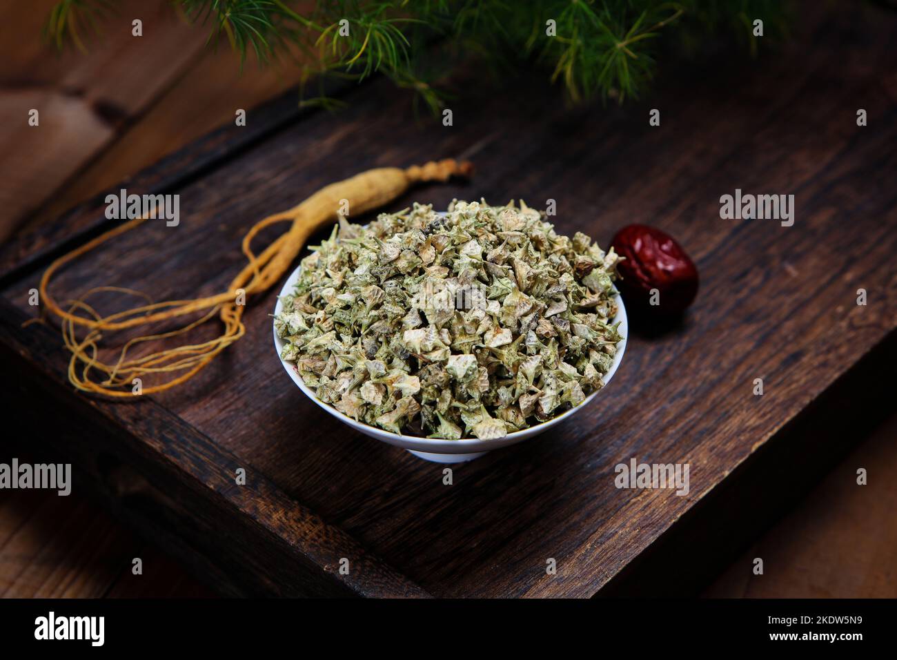 Chinese herbal medicine white thistle Stock Photo - Alamy