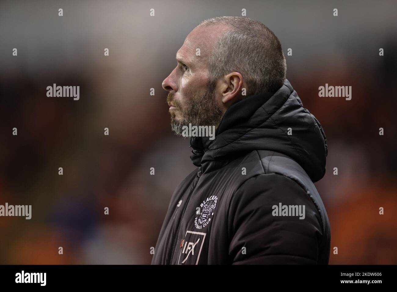 Michael Appleton Manager of Blackpool during the Sky Bet Championship