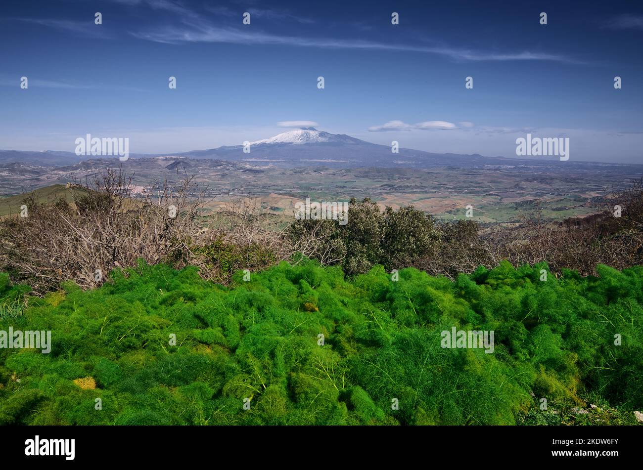 countryside around Mount Etna in Sicily, Italy (2) Stock Photo