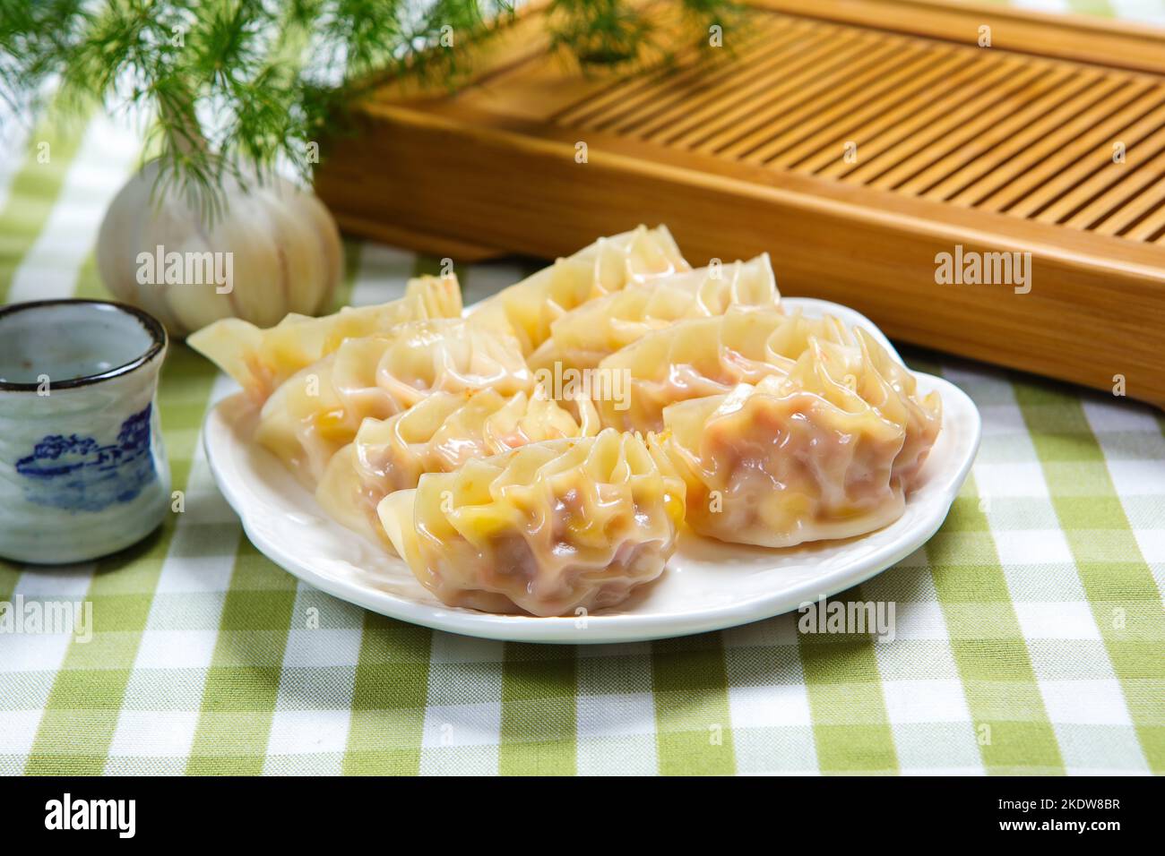 Steamed dumpling with corn Stock Photo Alamy