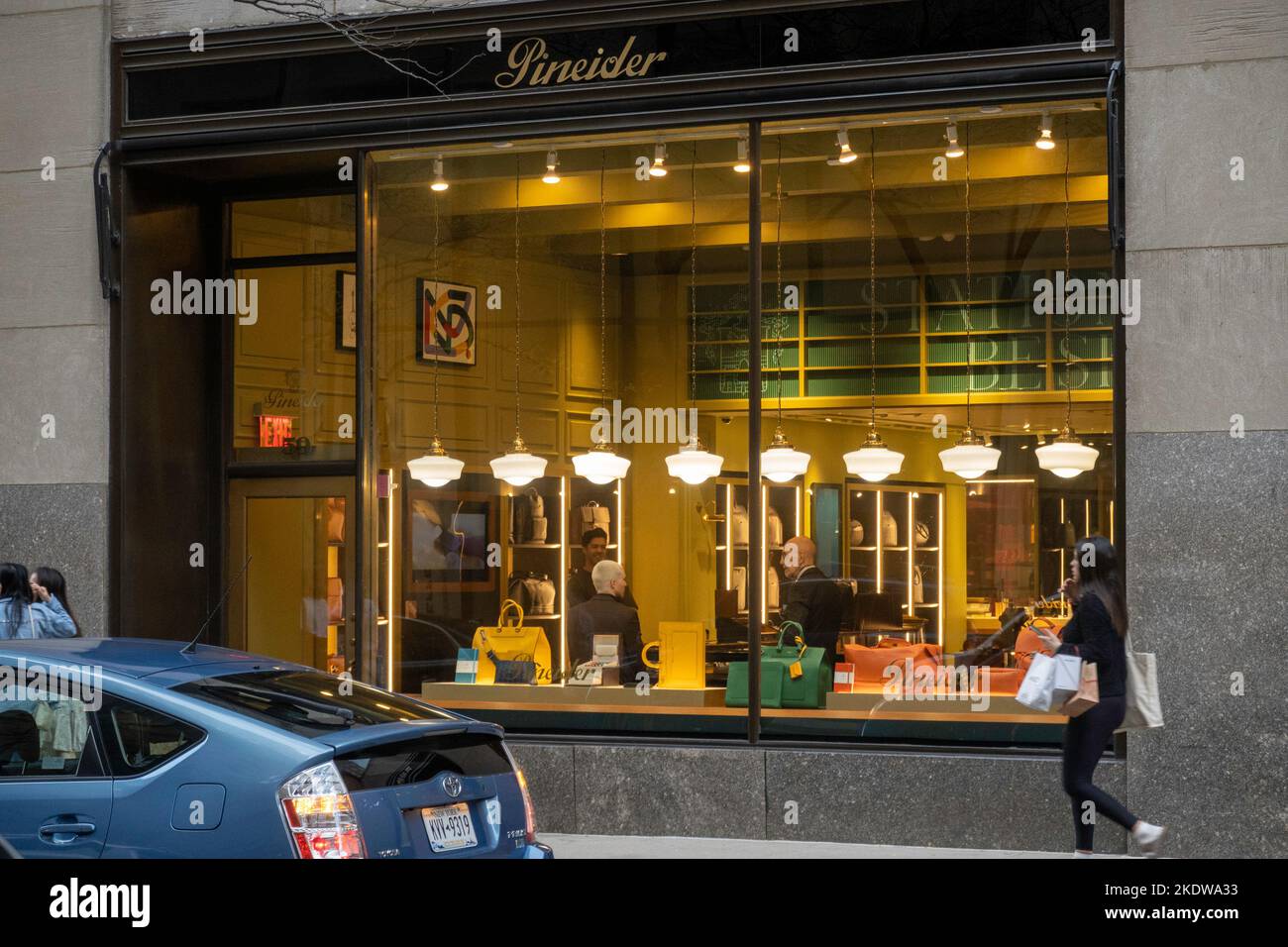 High end luxury stores mine Rockefeller Center on West 49th St., 2022