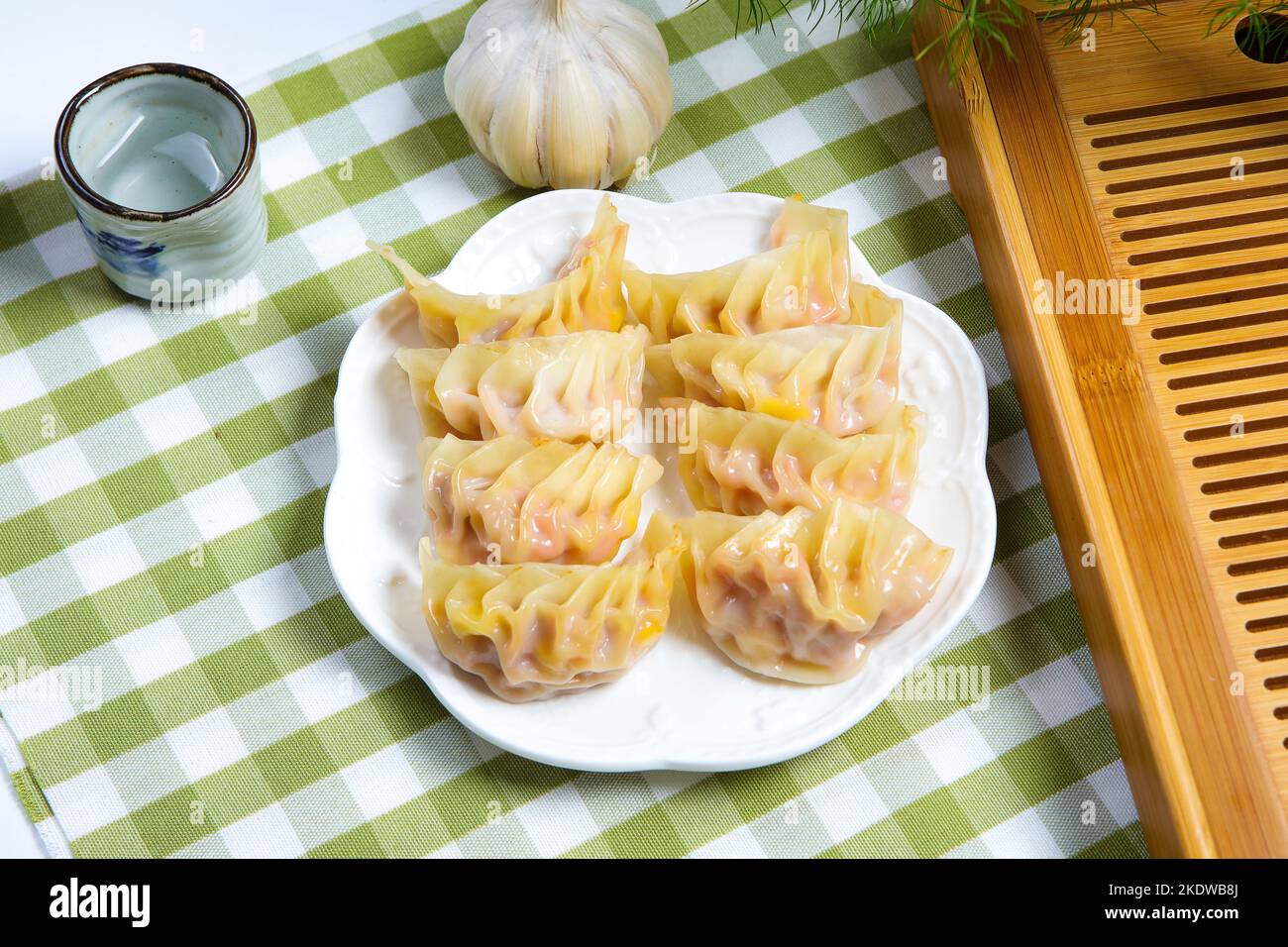 Steamed dumpling with corn Stock Photo Alamy