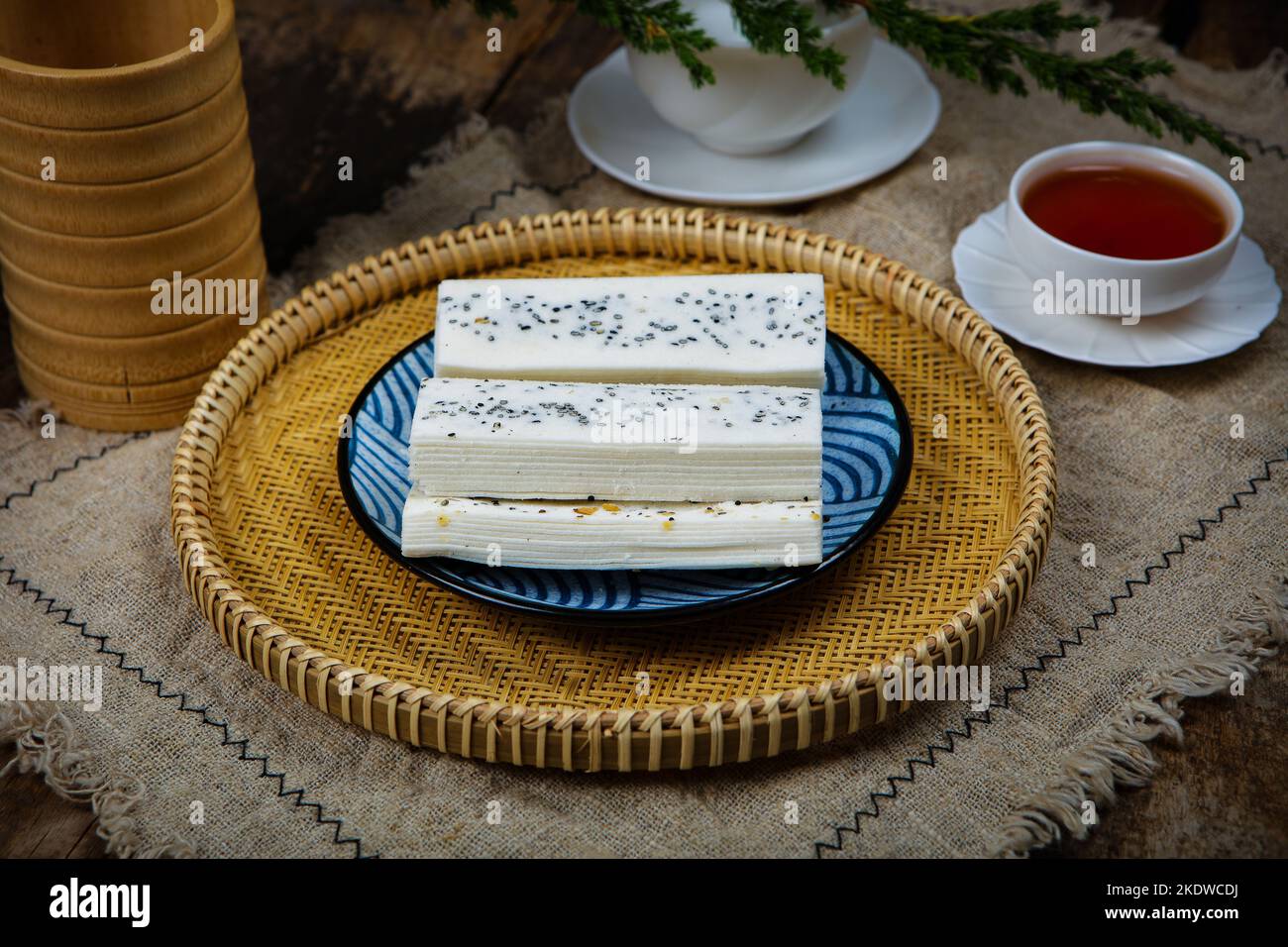 Sweet Square Rice Cakes Sweetened rice flour cake hi-res stock photography and images - Alamy