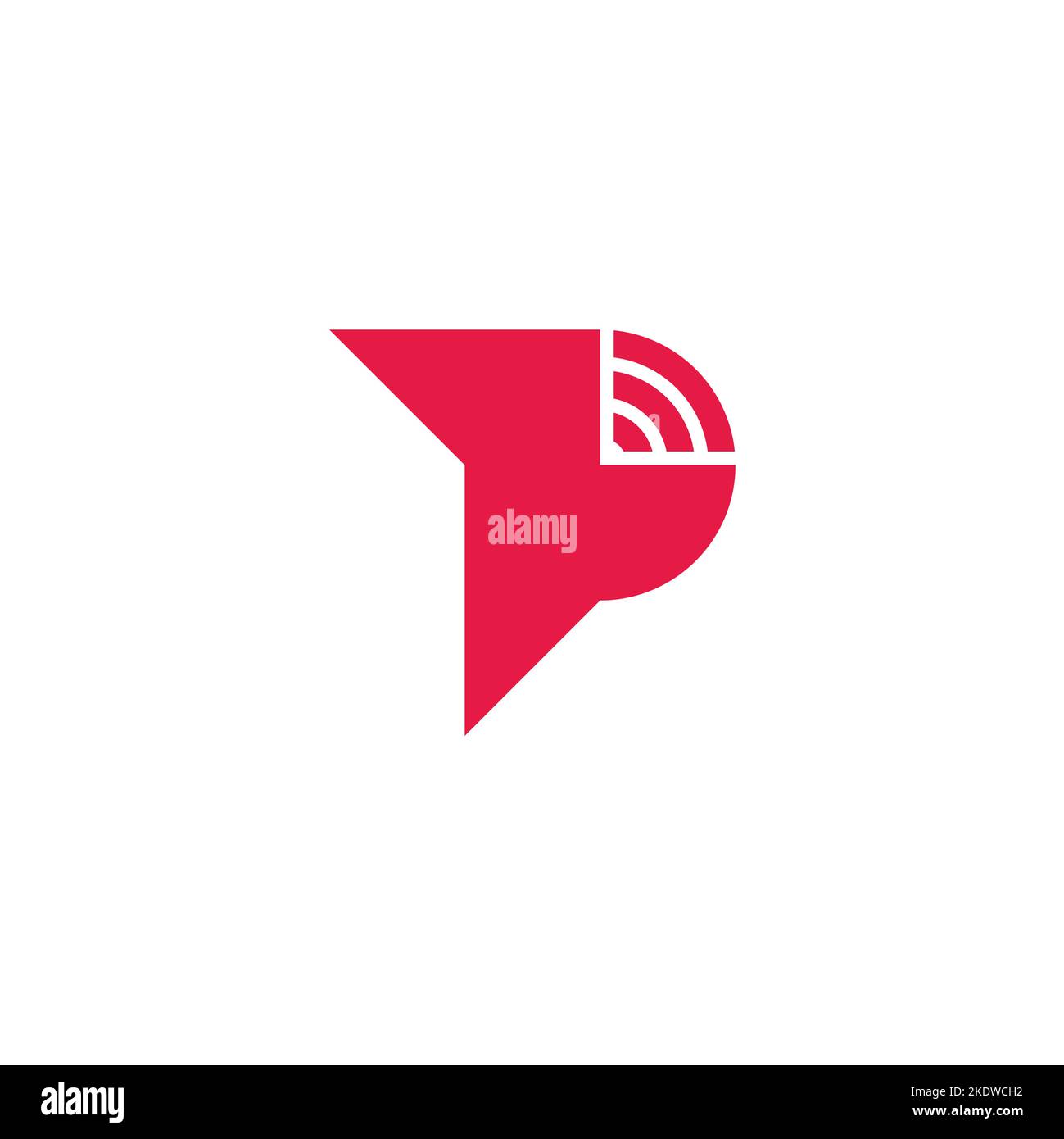 letter p signal fun happy design logo vector Stock Vector Image & Art ...