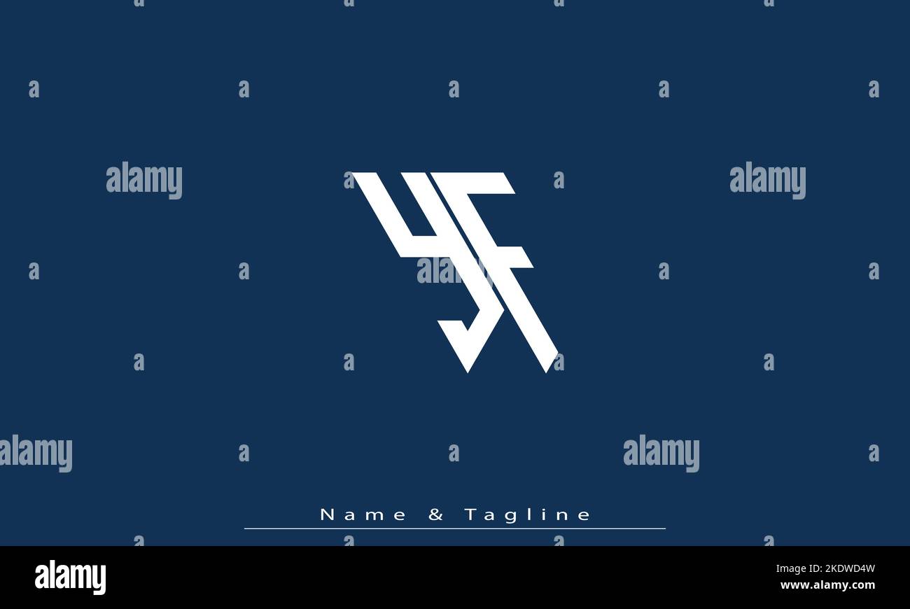 Alphabet letters Initials Monogram logo YF , FY Stock Vector Image ...
