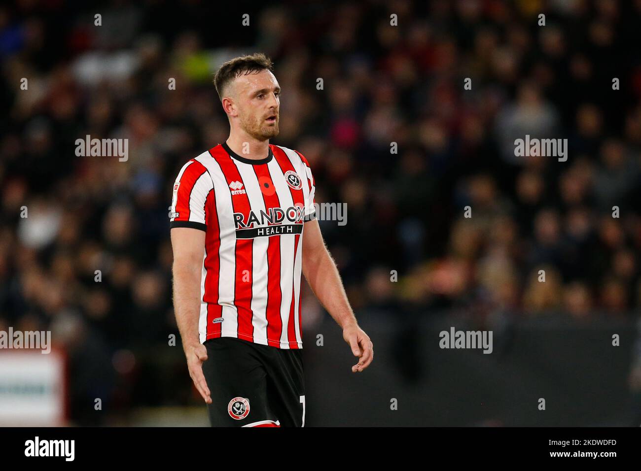 Jack Robinson #19 of Sheffield United during the Sky Bet Championship match Sheffield United vs Rotherham United at Bramall Lane, Sheffield, United Kingdom, 8th November 2022  (Photo by Ben Early/News Images) Stock Photo