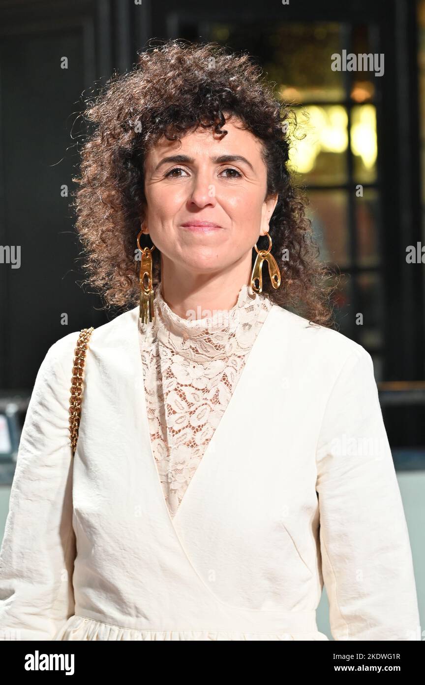 London, UK. 8th November, 2022. May el-Toukhy attends Netflix Present the world Permiere - The fifth season of The Crown at Theatre Royal, Drury Lane, on 8 November London, UK. Credit: See Li/Picture Capital/Alamy Live News Stock Photo
