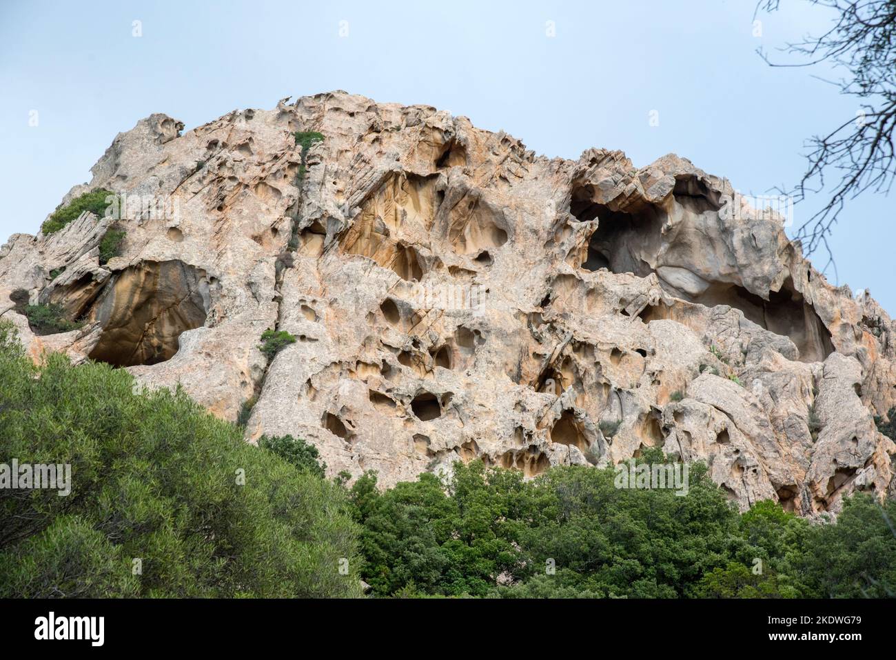 Le rocce di San Pantaleo in Sardegna, sono tra le più affascinanti della regione Stock Photo