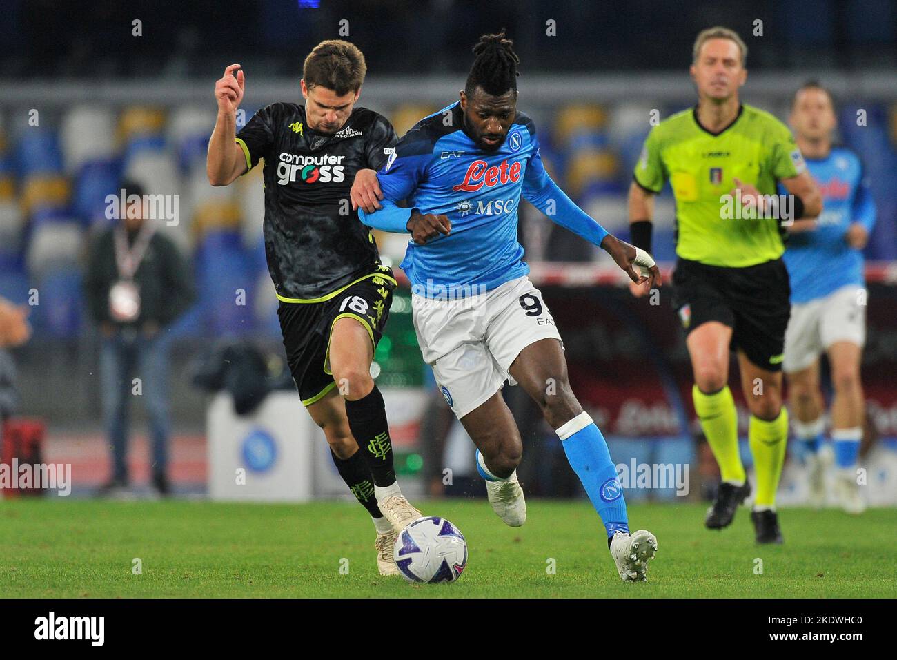 Naples, Italy. 08th Nov, 2022. Frank Anguissa player of Napoli and