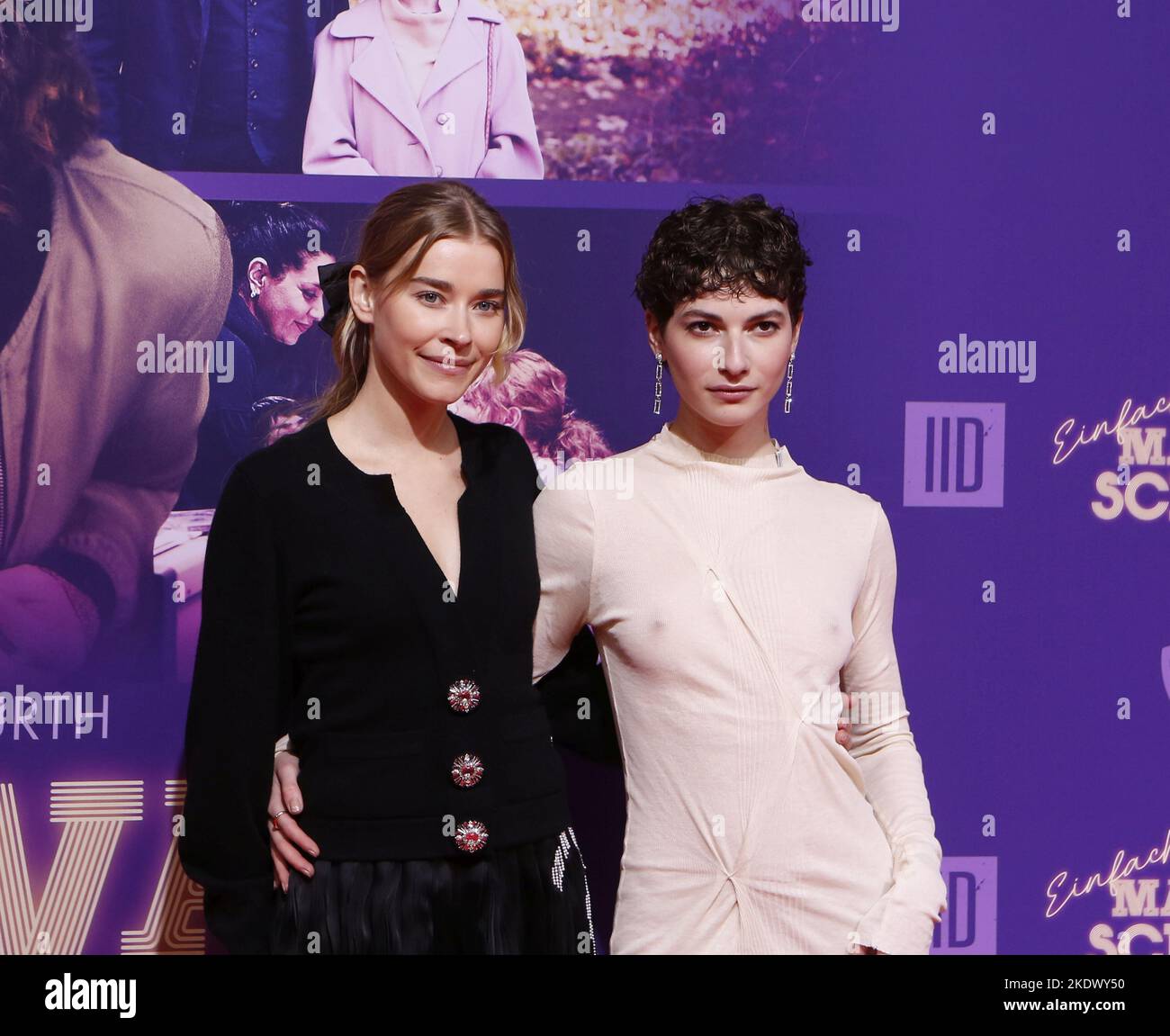 November 8, 2022, Berlin, Berlin-Charlottenburg, Germany: World premiere of the film ''EINFACH MAL WAS SCHÃ–NES'' in the zoo palace.in the presence of the director, screenwriter and leading actress Karoline Herfurth..The photo shows the actress Milena Tscharntke .on the red carpet in front of the Zoopalast in Berlin-Charlottenburg (Credit Image: © Simone Kuhlmey/Pacific Press via ZUMA Press Wire) Stock Photo