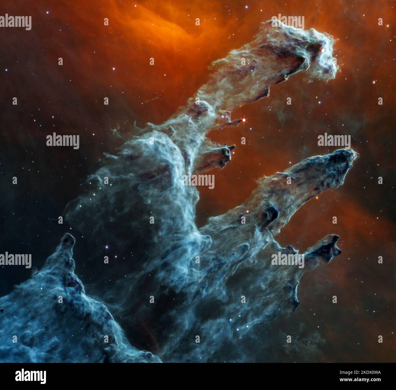 Pillars of Creation, MIRI image Stock Photo Alamy