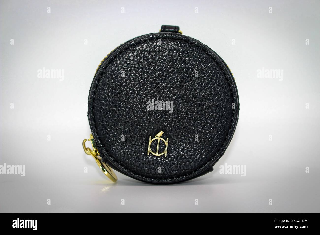 Modern Black Leather Coin purse Stock Photo Alamy