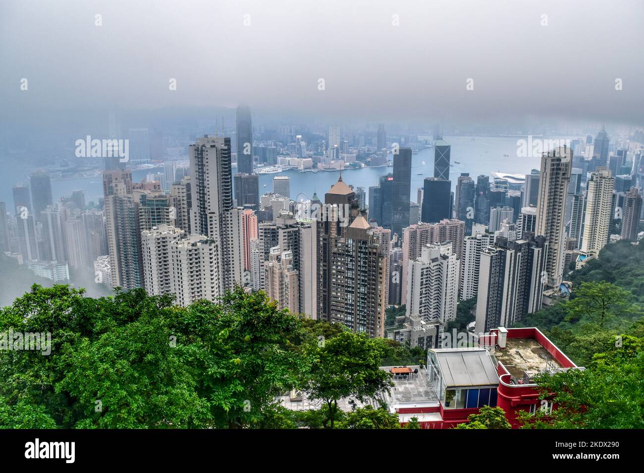 Hong Kong city view from peak Stock Photo - Alamy